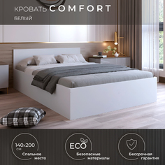 Кровать двуспальная krowat.ru Comfort белая 140х200 см