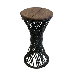 Стол Конго макси чёрный, диаметр 0,40 м No Brand
