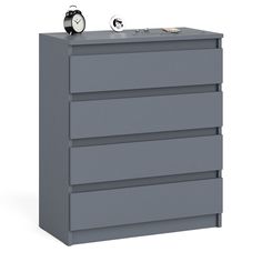 Комод четыре ящика СВК Мори МК800.4 графит, 80,4х41х94 см