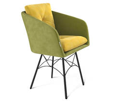 Стул Sheffilton SHT-ST43-2/S107 фисташковый десерт/черный муар
