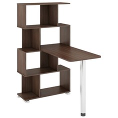 Стол-Стеллаж Мэрдэс СЛ-5-4СТ Левый Шамони/Белый/Шамони Merdes