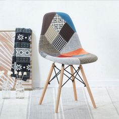 Красочный мягкий стул Hesby Evoke Whirl разноцветный