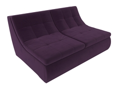 Модуль Холидей раскладной диван велюр фиолетовый Лига Диванов