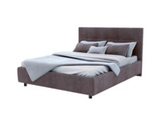 Кровать Greta Тк.Casanova Lilac + основание с ламелями 160x200 Askona