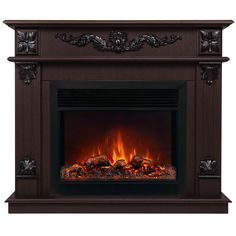 Электрокамин RealFlame Philadelphia R 26/25.5 DN-F817 с очагом MoonBlaze DELUXE Black