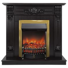 Электрокамин RealFlame Ottawa R STD/EUG DN-F818 с очагом Fobos Lux Brass