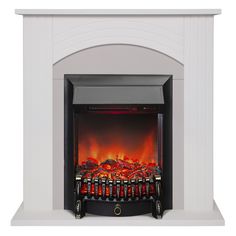 Электрокамин RealFlame Hanna STD WT-F611 с очагом Fobos Lux Black