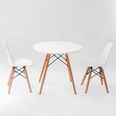 Набор SteelWood Eames стол и 2 стула, белый