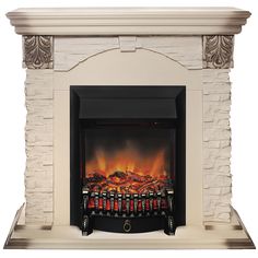Электрокамин RealFlame Dublin Lux STD/EUG WT-615 с очагом Fobos Lux Black