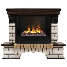 Электрокамин RealFlame Country VR 26 AO-215 с очагом 3D Cassette 630 дрова + Black вставка