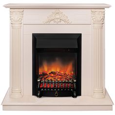 Электрокамин RealFlame Stefania R STD/EUG WT-F612 с очагом Fobos Lux Black