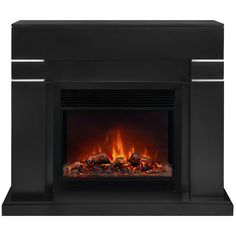 Электрокамин RealFlame Lindelse 26 BLM-P918 с очагом MoonBlaze DELUXE Black