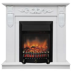 Электрокамин RealFlame Dominica R STD/EUG WTM-F511 с очагом Fobos Lux Black