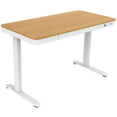Компьютерный стол FoxGear FG-ED-47WLW с электроприводом, Light Wood