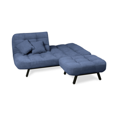 Комплект мягкой мебели BRENDOSS Абри диван и пуф синий