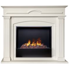 Электрокамин RealFlame Mirra 26 WT-F611 с очагом 3D Cassette 630 дрова + Black вставка