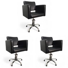 Парикмахерское кресло "Сири" пятилучье, 3 кресла No Brand