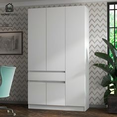 Шкаф HomeGrad распашной Сура 1200х2100х480, Белый