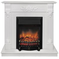 Электрокамин RealFlame Ottawa R STD/EUG WT-F614 с очагом Fobos Lux Black