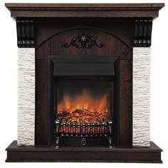 Электрокамин RealFlame Corfino R STD/EUG NT-F316 с очагом Fobos Lux Black