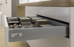 Комплект фурнитуры ящика HETTICH InnoTech Atira полного выдвижения с Silent System