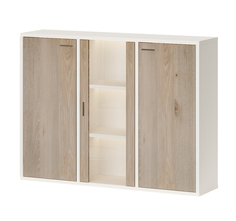 Стеллаж Мэрдэс СУ (Ш3В1)+2ФГ+1ФС Белый/Нельсон Merdes