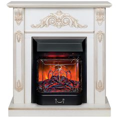 Электрокамин RealFlame Anita STD/EUG WT-519G с очагом Majestic Lux Black