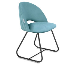 Стул Sheffilton SHT-ST34-1/S38 голубая пастель/черный муар