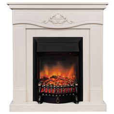 Электрокамин RealFlame Junona R STD WT-F612 с очагом Fobos Lux Black