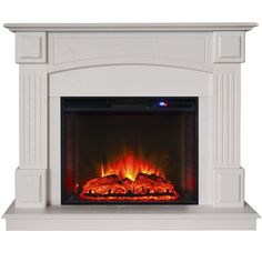 Электрокамин RealFlame Carolina R 25.5 WT-F515 с очагом Sparta 25,5 LED