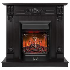 Электрокамин RealFlame Ottawa R STD/EUG DN-F818 с очагом Majestic Lux Black