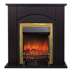 Электрокамин RealFlame Hanna STD DN-F815 с очагом Fobos Lux Brass