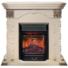 Электрокамин RealFlame Dublin Lux STD/EUG WT-615 с очагом Majestic Lux Black