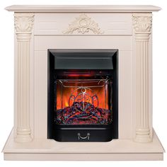 Электрокамин RealFlame Stefania R STD/EUG WT-F612 с очагом Majestic Lux Black