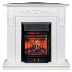 Электрокамин RealFlame Dominica Corner STD/EUG WTM-F511 с очагом Majestic Lux Black