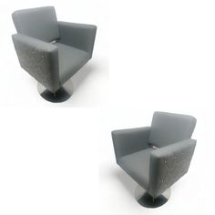 Парикмахерское кресло "Статус", Серый, диск, 2 шт No Brand