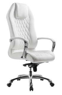 Компьютерное кресло Woodville Damian white/satin chrome