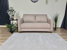 Диван-кровать Home Time Bushe 130x192 бежевый шенилл, дельфин