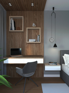 Полка Riddle, Orio, беленый дуб, 55.5х55.5х20 см