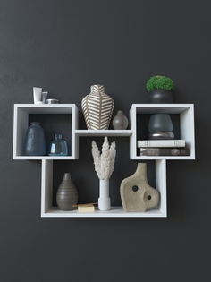 Полка настенная в комнату UnitsMebel, белая