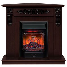 Электрокамин RealFlame Dominica Corner STD/EUG DN-F817 с очагом Majestic Lux Black