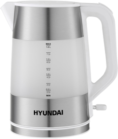 Чайник электрический HYUNDAI HYK-P4025 1.9 л белый, серебристый