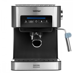 Рожковая кофеварка Zelmer ZCM7255 серебристый