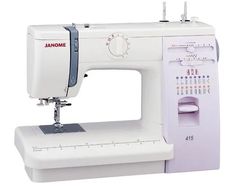 Швейная машина Janome 415 белый, фиолетовый