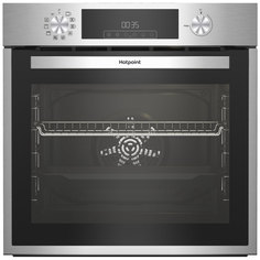 Встраиваемый электрический духовой шкаф Hotpoint-Ariston FE8 824 H IX черный, серый