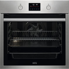 Встраиваемый электрический духовой шкаф AEG BPS351161M серебристый