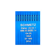 Иглы DPx5 (134) R №90 Schmetz для промышленных швейных машин толстая колба