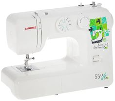 Швейная машина Janome 550 белый, зеленый