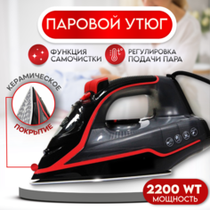 Утюг NoBrand cr1419 красный, черный