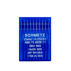 Иглы Schmetz DBx1 №75 SES для трикотажа для промышленных швейных машин